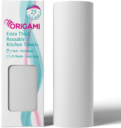 Origami Non-Woven Kitchen Towel | Pack of 1 | 25 Pulls Each