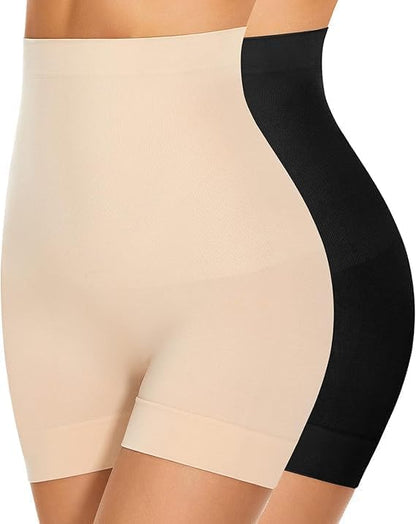 Women's High Waist Shapewear with Anti Rolling Strip Tummy Control Tucker Waist Slimming Panties Women Shapewear Underwear Women Waist Shaper Shapewear (Black) | Tummy Tucker| Seamless Body Shaper | Shorts Under Dress