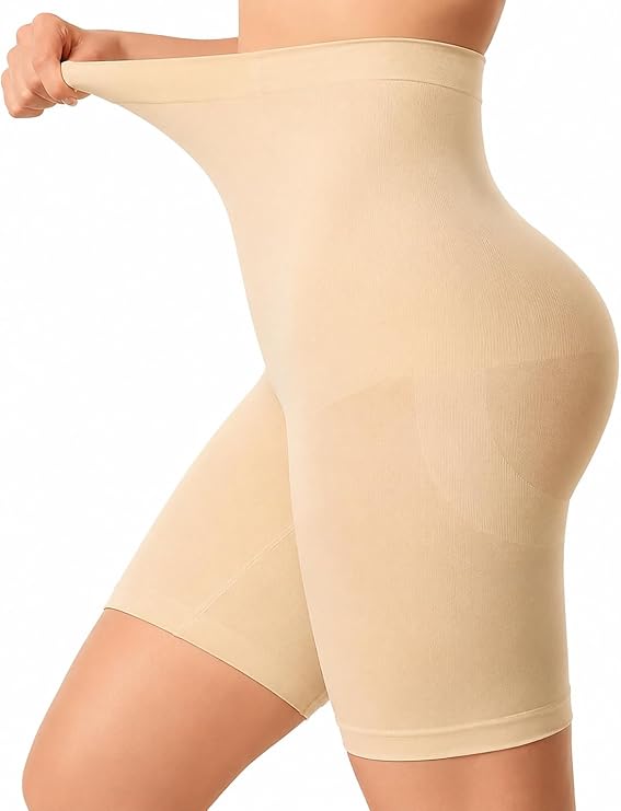 Women's High Waist Shapewear with Anti Rolling Strip Tummy Control Tucker Waist Slimming Panties Women Shapewear Underwear Women Waist Shaper Shapewear (Black) | Tummy Tucker| Seamless Body Shaper | Shorts Under Dress