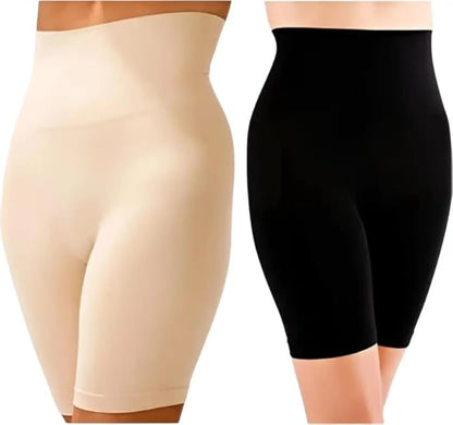 Women's High Waist Shapewear with Anti Rolling Strip Tummy Control Tucker Waist Slimming Panties Women Shapewear Underwear Women Waist Shaper Shapewear (Black) | Tummy Tucker| Seamless Body Shaper | Shorts Under Dress